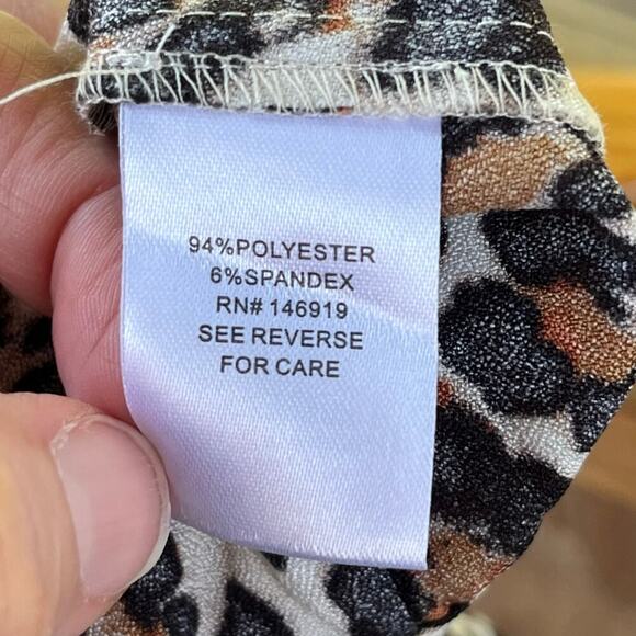 Rachel Roy Women's Cropped Animal Print Lightweight Jacket Size M. NEW - Picture 7 of 8